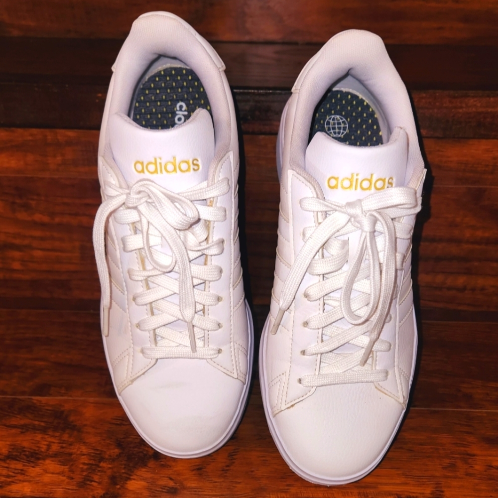 All White Adidas - Picture 2 of 3